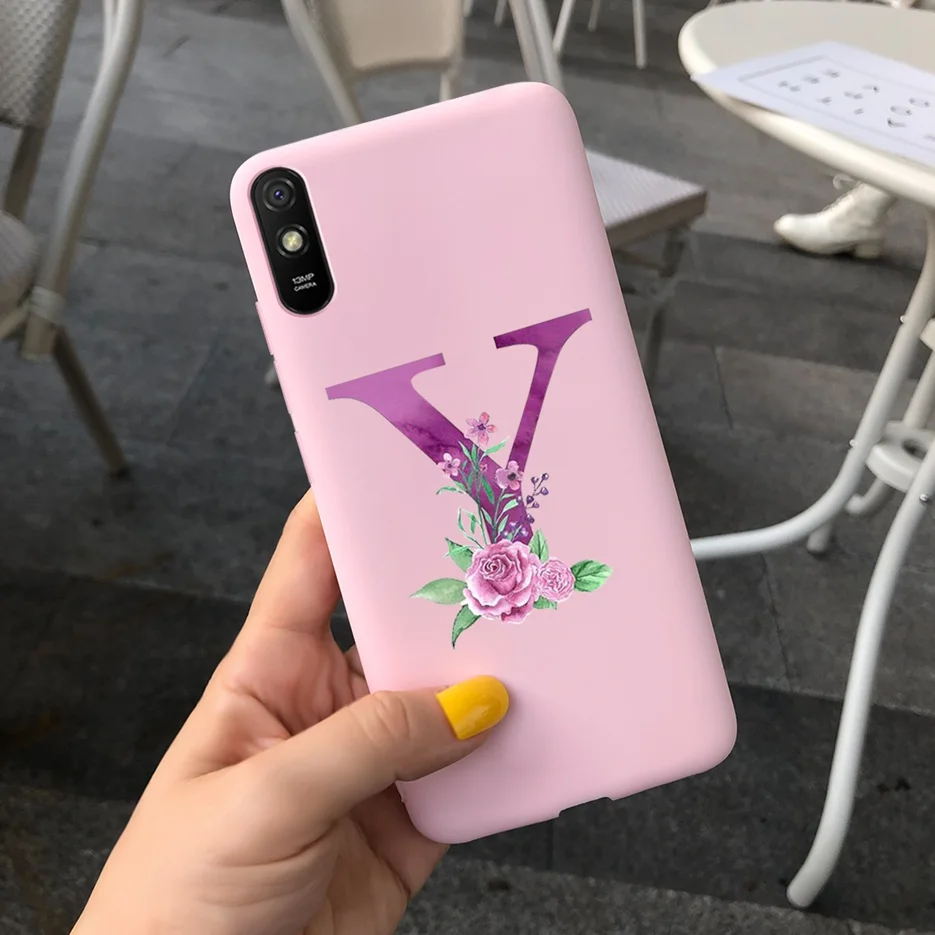 Cute Letters Silicone Soft TPU Phone Case - Durable Back Protector Shell