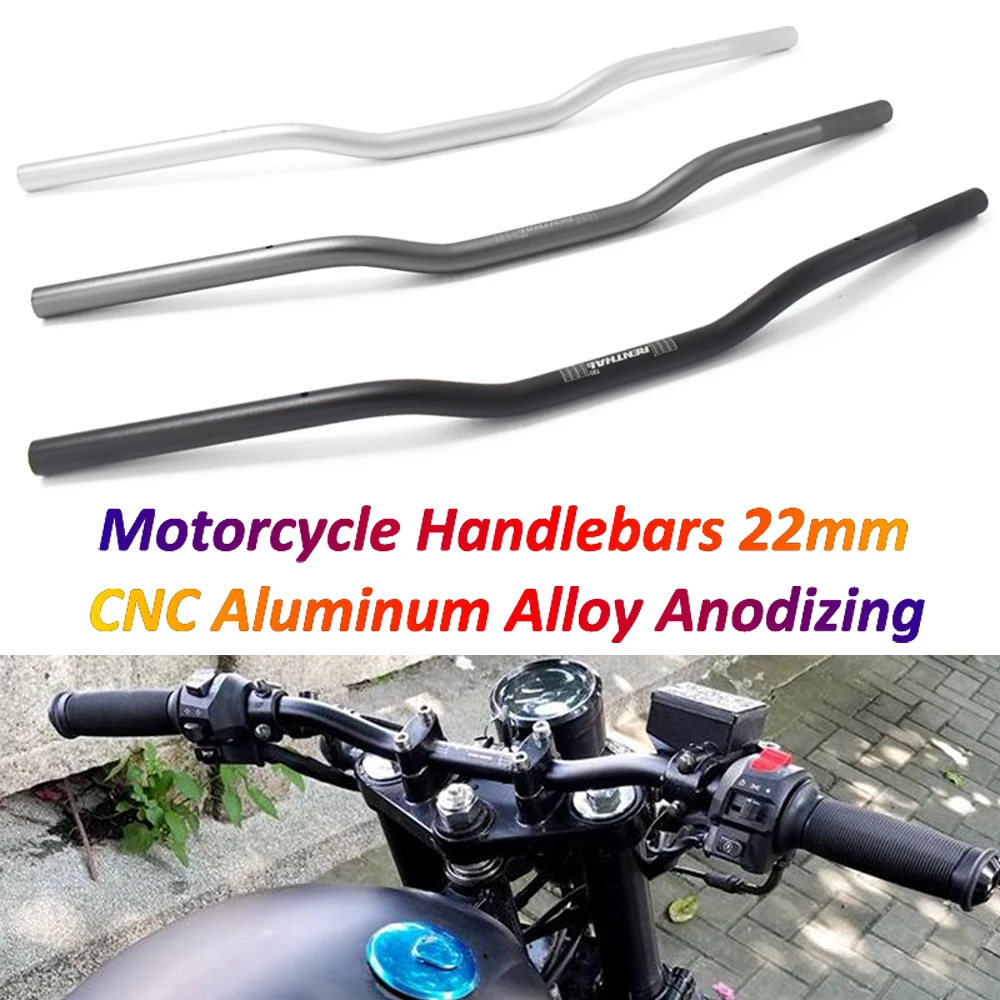 

Universal for Renthal Handlebar 22mm 7/8'' CNC Anodizing Handle Bar for MT07 MT09 R1 R3 R6 Z1000 Z750 Motorcycle Steering Wheel