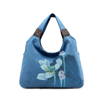 

2020 new hand-painted messenger bag fashion canvas bag hand-painted shoulder bag handbags