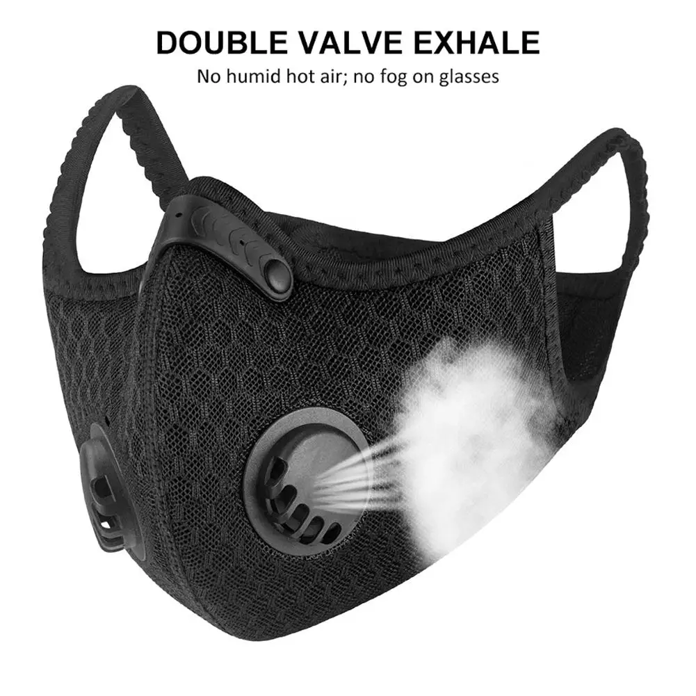 

N95 Dust Breathing Mask Activated Carbon PM2.5 Masks Dustproof Mask with Activated Carbon N99 Filter for Running Cycling Outdoor