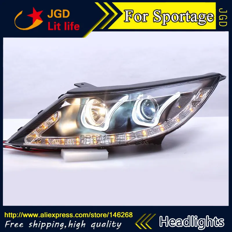 Автомобильный Стайлинг светодиодсветодиодный HID фары для KIA Sportage передние чехол
