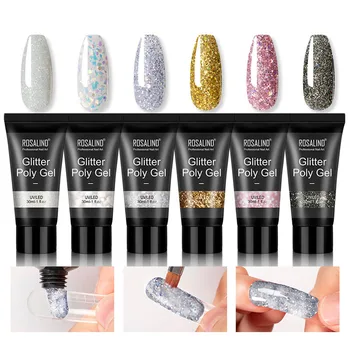 

gel nail polish UV Gel Build Gel Nail Finger Extension Soft Clear Gel Nail Art Tool Set 60ml Accessories гель лак для ногтей#Z35