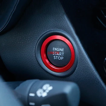 

Red Blue Start Engine Stop Button Ring Cover Trim For toyota CHR 2016 2017 2018 car styling