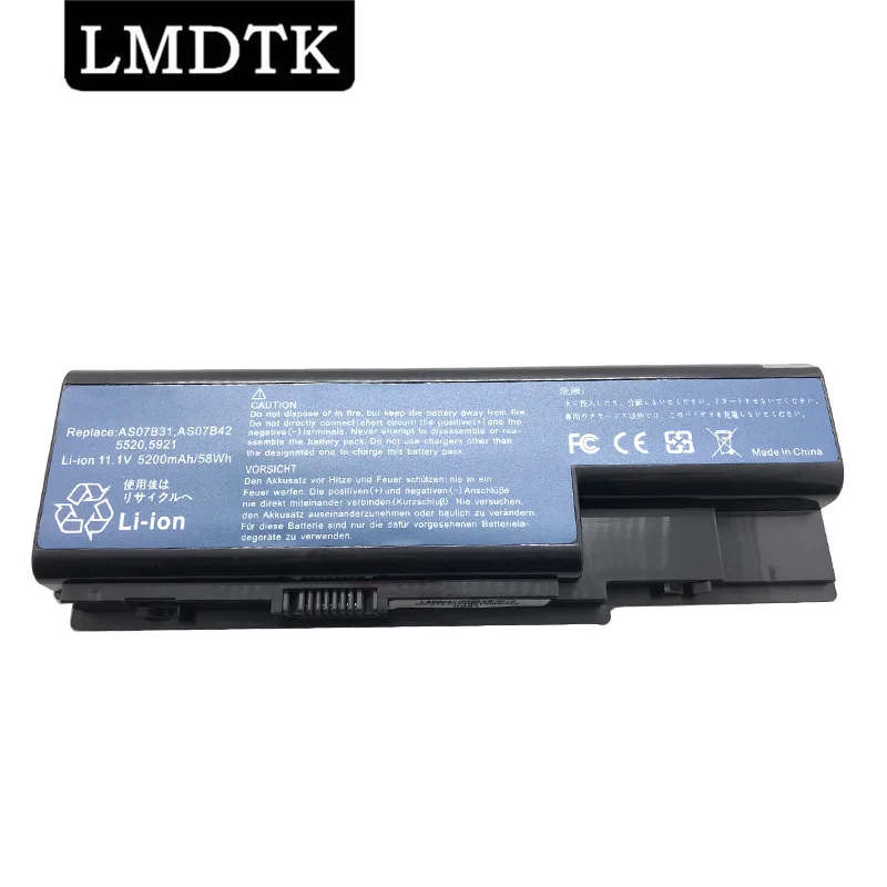 Lmdtk Nieuwe 6 Cellen AS07B31 Laptop Batterij Voor Acer 5520 5720G 5920 AS07B41 AS07B42 AS07B51 AS07B52 AS07B71 AS07B72