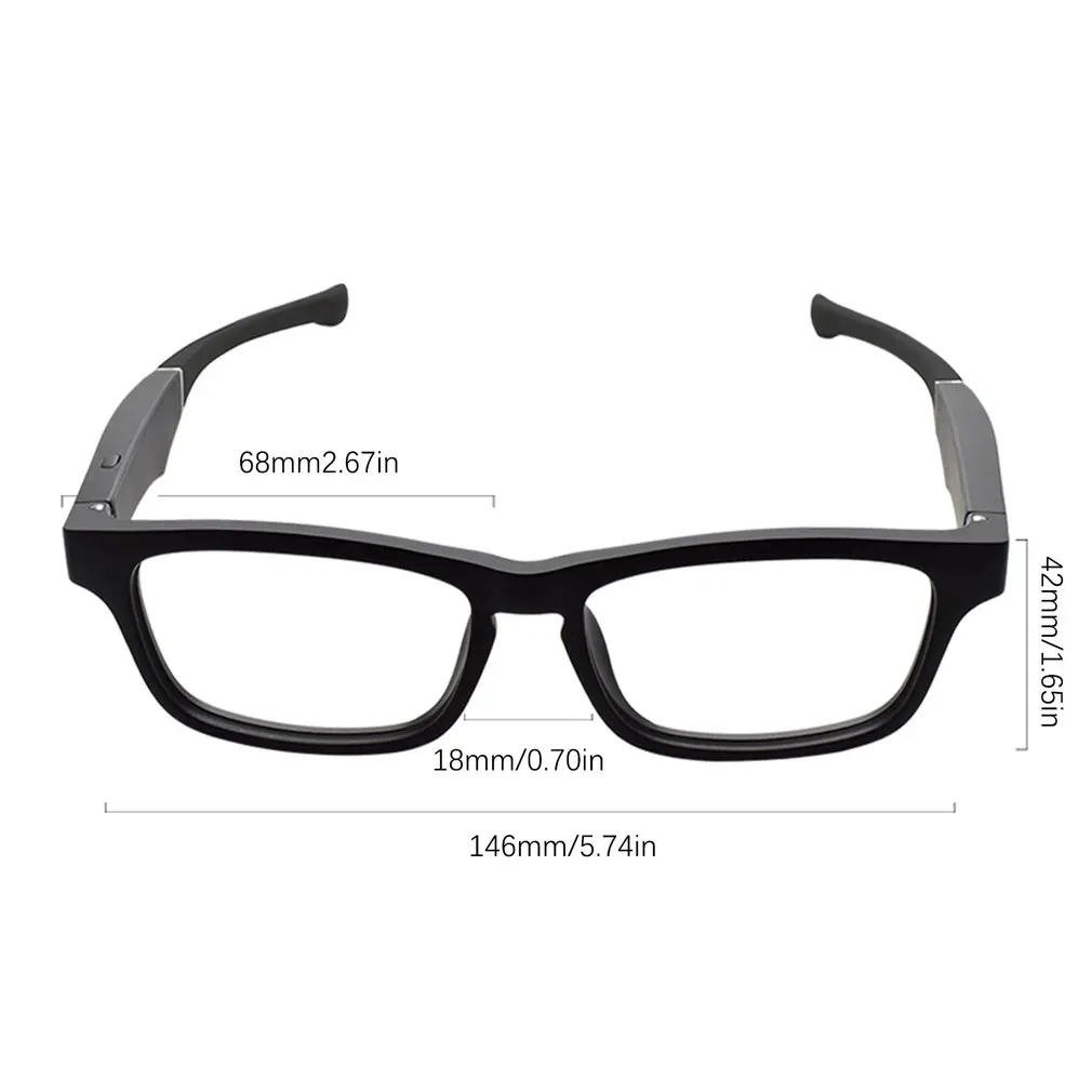 K1 Smart Wireless Headset Glasses 90mAh USB Car Sports Anti-Blu-ray Bone Conduction 5.0 Glasses Headphones