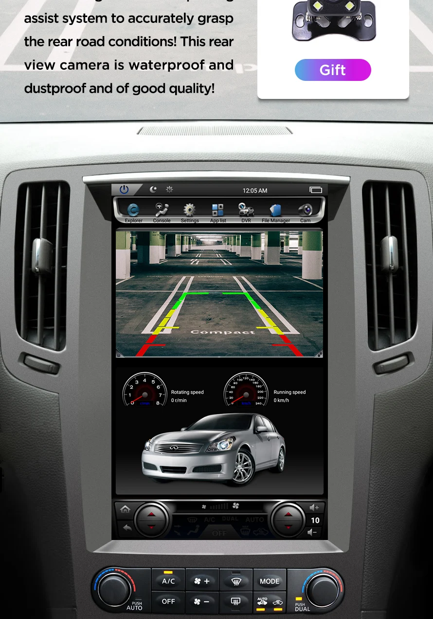 Clearance Car Video For Infiniti G25 G37 G35 G37SAndroid 7.1 System 2G 32G Vertical Screen Car Styling Navigation Multimedia Car Player 13