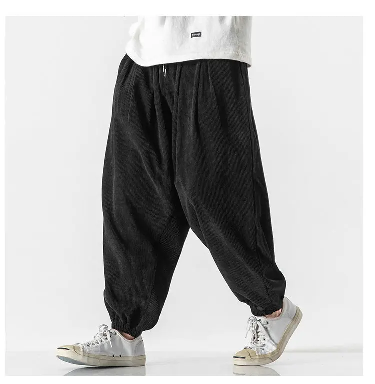 Streetwear Men’s Harem Pants Loose Mens Plus Size Joggers Pants New Male Women Casual Trousers Fashion Cotton Sweatpants M-5XL harem joggers