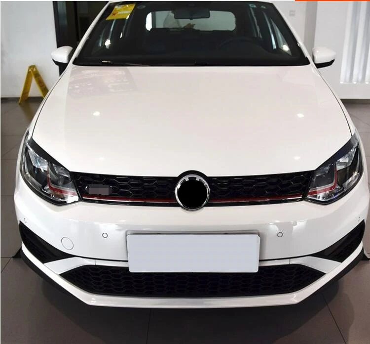 Для Volkswagen polo Racing Grills- сотовая сетка Передняя гоночная решетка черный передний бампер модифицированная для polo