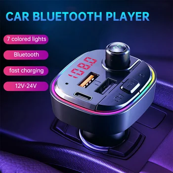 

Bluetooth 5.0 FM Transmitter Car Kit MP3 Modulator Player Wireless Handsfree Audio Receiver Dual USB Fast Charger LED display