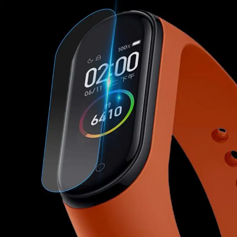 2.5D Round Edge 9H Hardness High Transparent Smart Watch Protective Film is Suitable for Xiaomi 4 Bracelet (5 PCS)