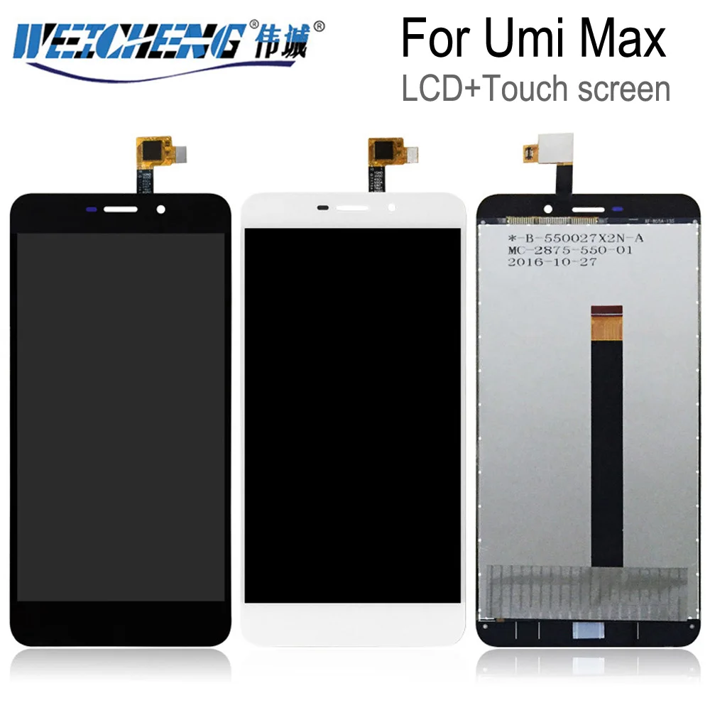 ЖК дисплей 5 дюйма для Umi Max + сенсорный экран 100% протестированный дигитайзер