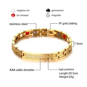 

FNL BL01 arrival fashion jewelry for women birthday gift best selling gold color bracelet lover bracelet about 17cm size Magnet
