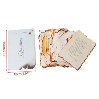 

30 Sheets Lovely Burnt Postcard Letter Birthday Gift Card Wish Message Poster Cards