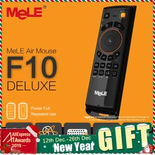 MELE F10 deluxe Fly Air Mouse 6 Ось соматосенсорной 2.4GHz беспроводной пульт дистанционного управления с ИК-функцией обучения мини клавиатура for Smart Android TV тв приставка mini PC