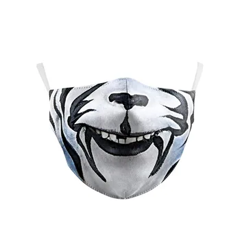 

New Anime tiger kid dog Cosplay Mask pumpkin child Street Half Face Masks Prop Unisex Face protection Halloween