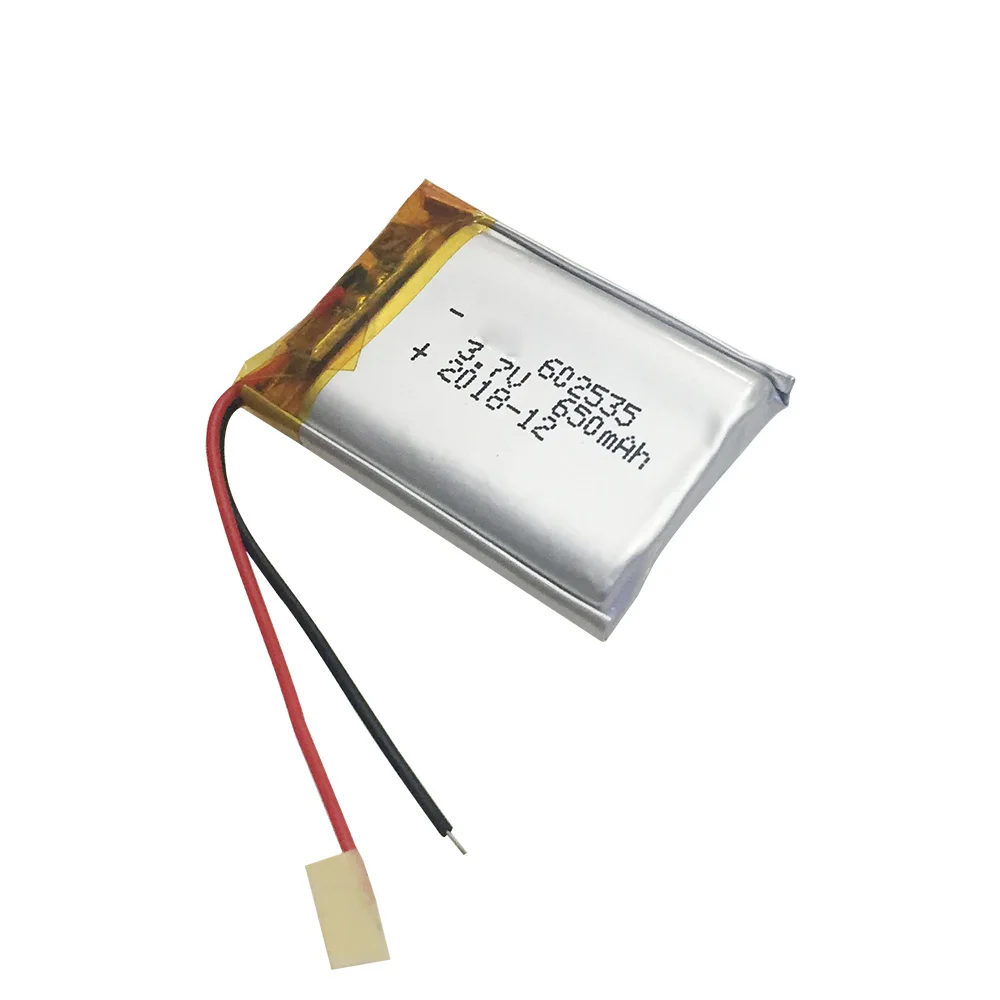 3,7 V 650mAh 602535 перезаряжаемый литий-полимерный литий-ионный аккумулятор с печатной платой для bluetooth-гарнитуры gps MP3 MP4 psp рекордер