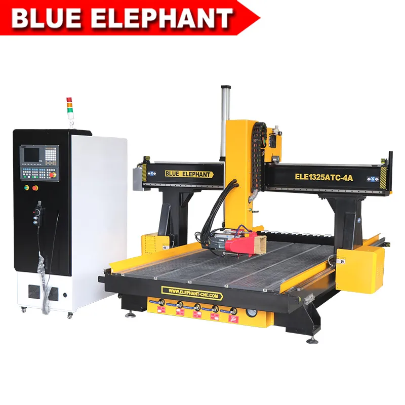 Фрезерный станок с ЧПУ Blue Elephant 1325 4 осевой фрезерный для резьбы по дереву двери