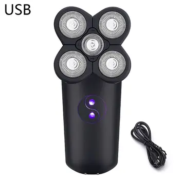 

Rechargeable 5 Head Electric Bald Head Shaver Razor Hair Beard Trimmer Shaving Machine