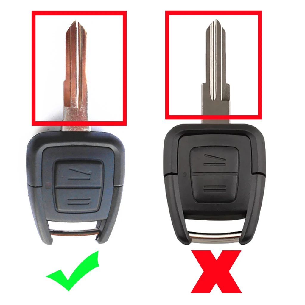 Авто 2 кнопки дистанционного ключа Fob 433,92 МГц ID40 чип для OPEL Vectra Zafira Astra