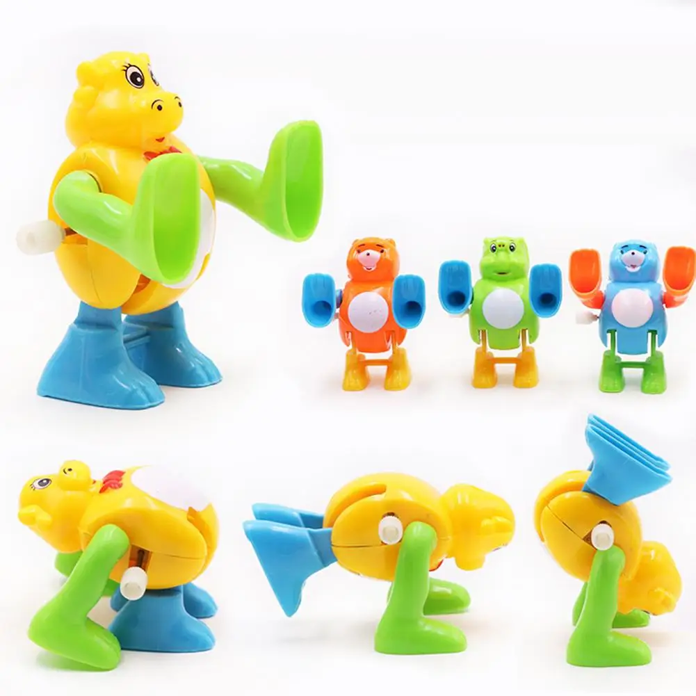 Baby toys 2Pcs Creative Cartoon Animal Children Flip Over Wind Up