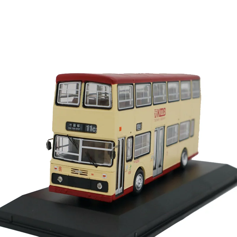 

1:76 Hong Kong double-decker bus retro model diecast model children's toys The Sports Car Vehicles Classic Collection display