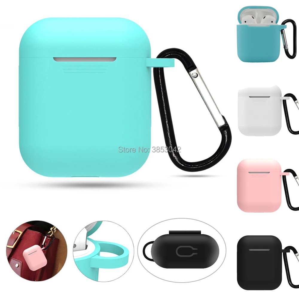 Мягкие силиконовые чехлы для Apple Airpods 12 защитный чехол беспроводных наушников