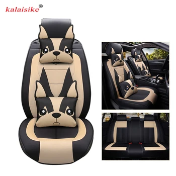 

Kalaisike leather Universal Car Seat covers for Mitsubishi all model outlander lancer pajero sport pajero ASX dazzle car styling