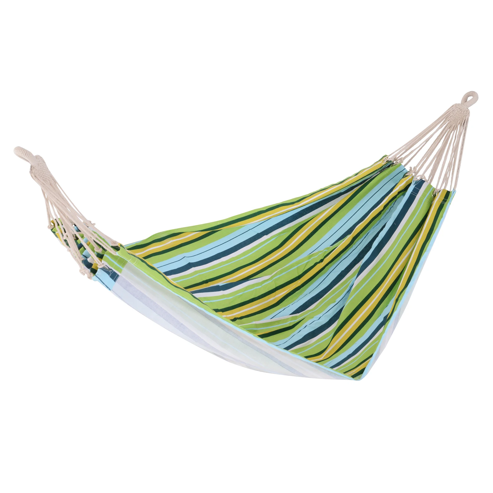 Outsunny HAMACA para Colgar 200x150 cm COLOR Verde Azul y Amarillo para 2  PERSONAS para Playa Piscina Jardin Camping 70% Algodon| | - AliExpress