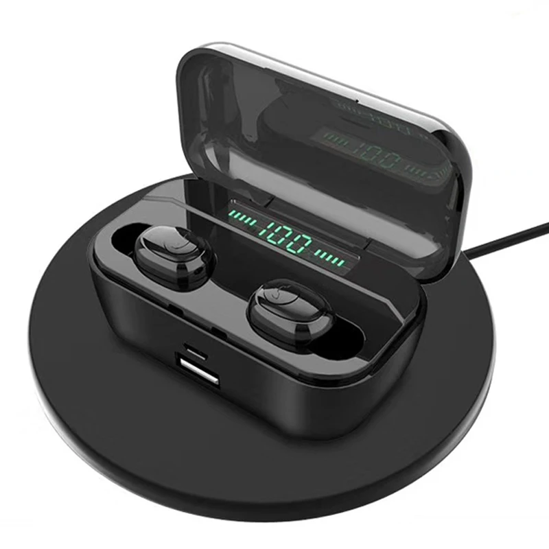 

G6s Tws 5.0 Wireless Bluetooths Earphone Headphone Mini Earbuds Support Wireless Charging LED Display Power Bank Functions