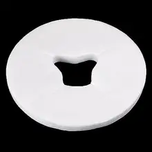 100 шт одноразовая Кровать Массажная круглая Нетканая ткань Подушечка Для лица спа отверстие покрытие одноразовое использование изоляция бактерий чистый и безопасный