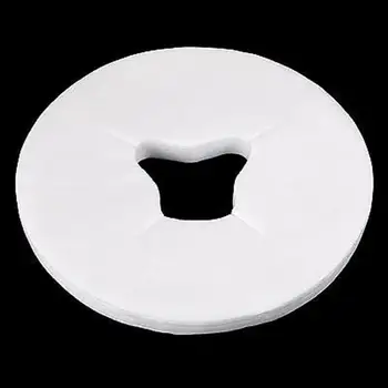 

100Pcs Disposable Bed Massage Round Non-woven Fabric Face Pad Spa Hole Cover Disposable use isolation of bacteria clean and safe