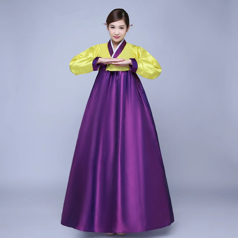 korean hanbok traditional korean style clothing national korean traditional dress hanbok national costume - Цвет: color7