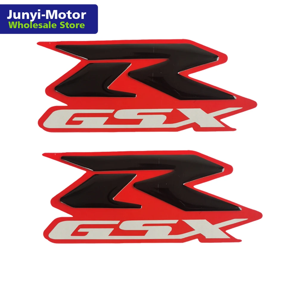 2X Черный красный 3D логотип обтекатель для Suzuki GSXR 600 750 1000 1100 украшение мотоцикла