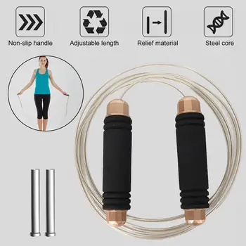 

Skipping Rope Portable Durable with Bearing Stainless Steel 350g/450g Load Sport Workout Toy Motions Wire Rope Skipping