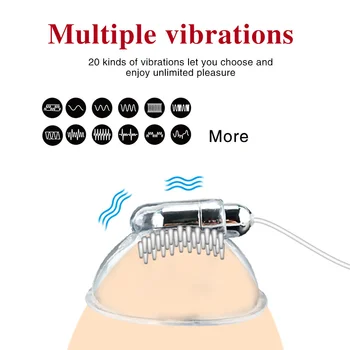 Nipple Stimulation Licking Vibrator Breast Enlargement Masturbator Sex Toys for Women Nipple Chest Massage Nipple Sucker 2