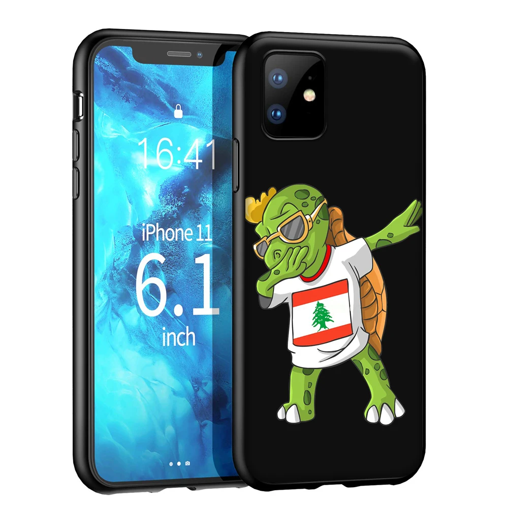 Силиконовый мягкий чехол YIMAOC с ливанским флагом для iPhone 12 Mini 11 Pro XS Max XR X 8 7 6 6S Plus 5 5S