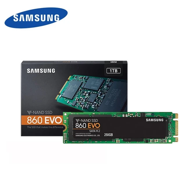 Samsung 860 Evo M.2 500gb 250gb Internal Solid State Drive M.2 2280 Sata 6gb/s Sata 1tb 2tb Ssd High Speed Desktop Laptop Pc - Solid State Drives - AliExpress