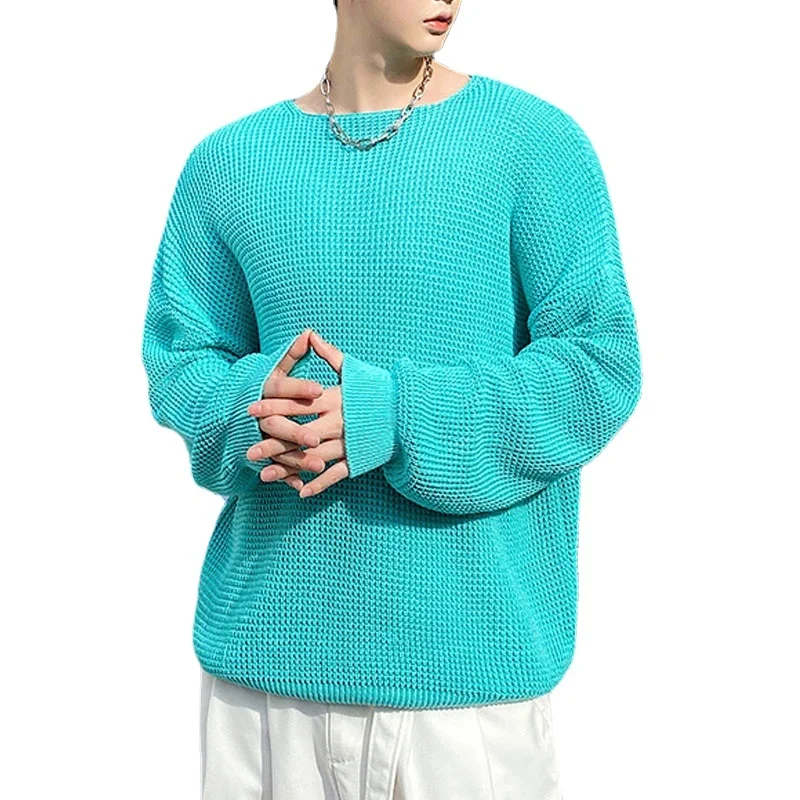 

Unisex Sweater Men Fashion Vintage Casual Loose Pullover Sweater Man Lazy Style Streetwear Knitwear Sweater