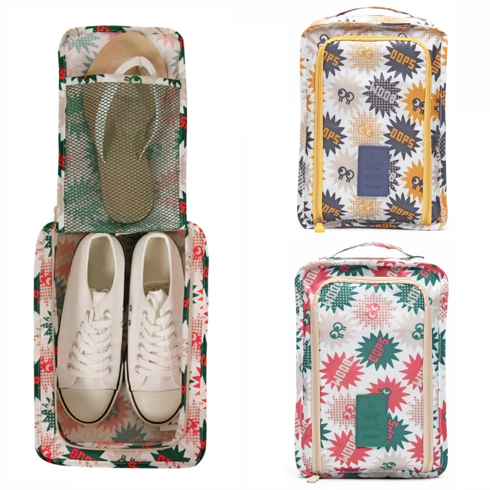 Portable Travel shoe bag Zip view window Pouch Storage waterproof Organizer W805