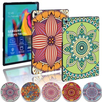 

Mandala Slim Tablet Cover Case for Samsung Galaxy Tab A A6 7 9.7 10.1 10.5/Tab E/S5E Anti-drop Watercolor Hard Shell Tablet Case