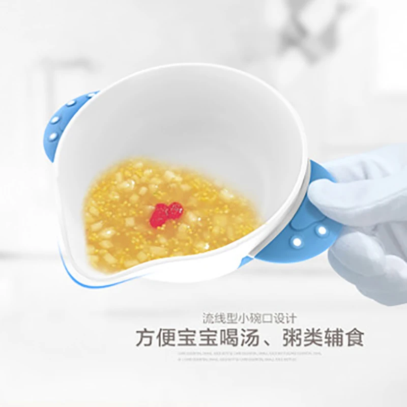 Baby Feeding Learning Dishes Suction Bowl Assist Toddler Children Food Dinnerware Kids Eating Training Bowl Spoon Fork Set