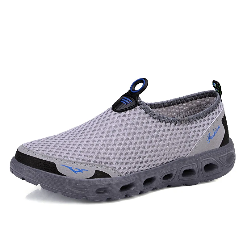 Summer Water Shoes Men Beach Mesh Aqua Shoes Quick Dry Breathable River Sea Swimming Slip-on Not-slip Women Sneakers Size 35-48 3