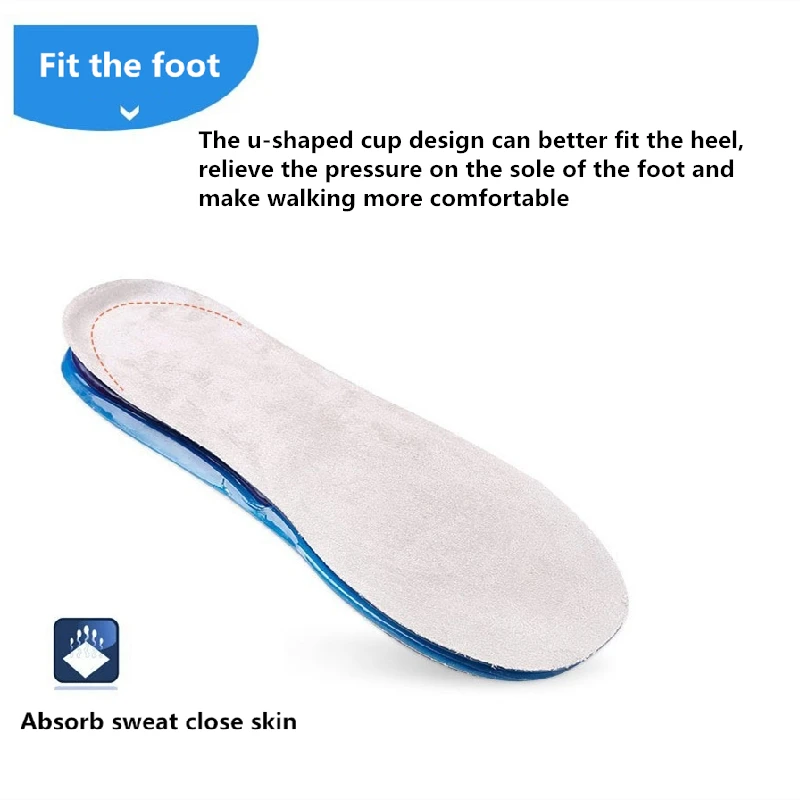 Cresfimix male plus size high quality running sport shoes insoles plantilla de zapatos unisex pro shock adsorption insoles a07