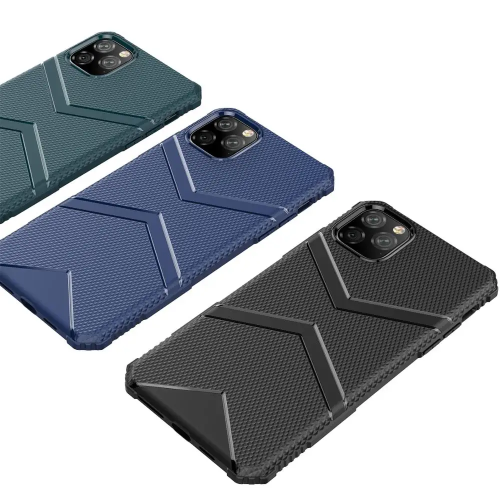 

Grid Shield Armor Case For iPhone 11 Pro Max 11 Pro 11 Soft Flexible Silicone Shockproof Case For iPhone XS Max XR XS X 7 8 Plus