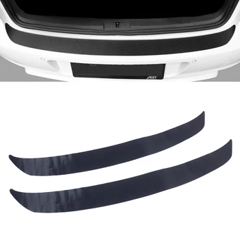 

CITALL 4D Black Carbon Fiber Style Car Universal Rear Bumper Guard Sticker Anti-Kicked Scratch Protector Panel Styling