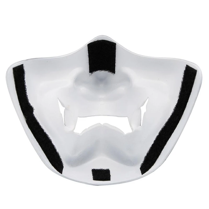 New Halloween Costume Cosplay Tooth Decay Evil Demon Kabuki Samurai Half Cover Mask Party Scary Decoration Black | Дом и сад