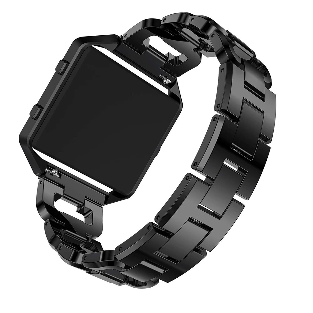Ремешок из нержавеющей стали для Fitbit Blaze, магнитная Миланская петля, Женский Мужской сменный ремешок для Fit bit Blaze, браслеты