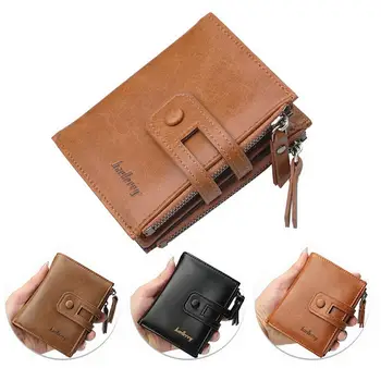

2019 Newly Vintage Zipper Multi-function Wallet Large Capacity Multi-card Slot Coin Purse Men J9