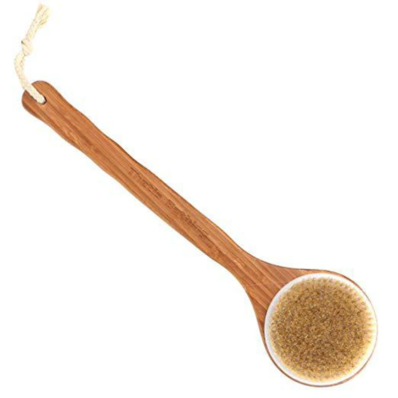 

Whole Sales Bath Cleaning Brush Bamboo Bath Brush with Long Bamboo Handle