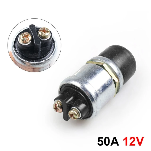 Interrupteur étanche à bouton poussoir 12V, 50a, pour voiture, klaxon de  bateau, démarreur de moteur - AliExpress